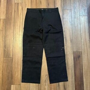 Vintage Dickies Black‎ Double Knee Pants Men's Size 38 x 32